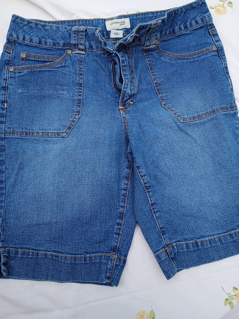St. John's Bay Medium Blue Denim Women's Shorts